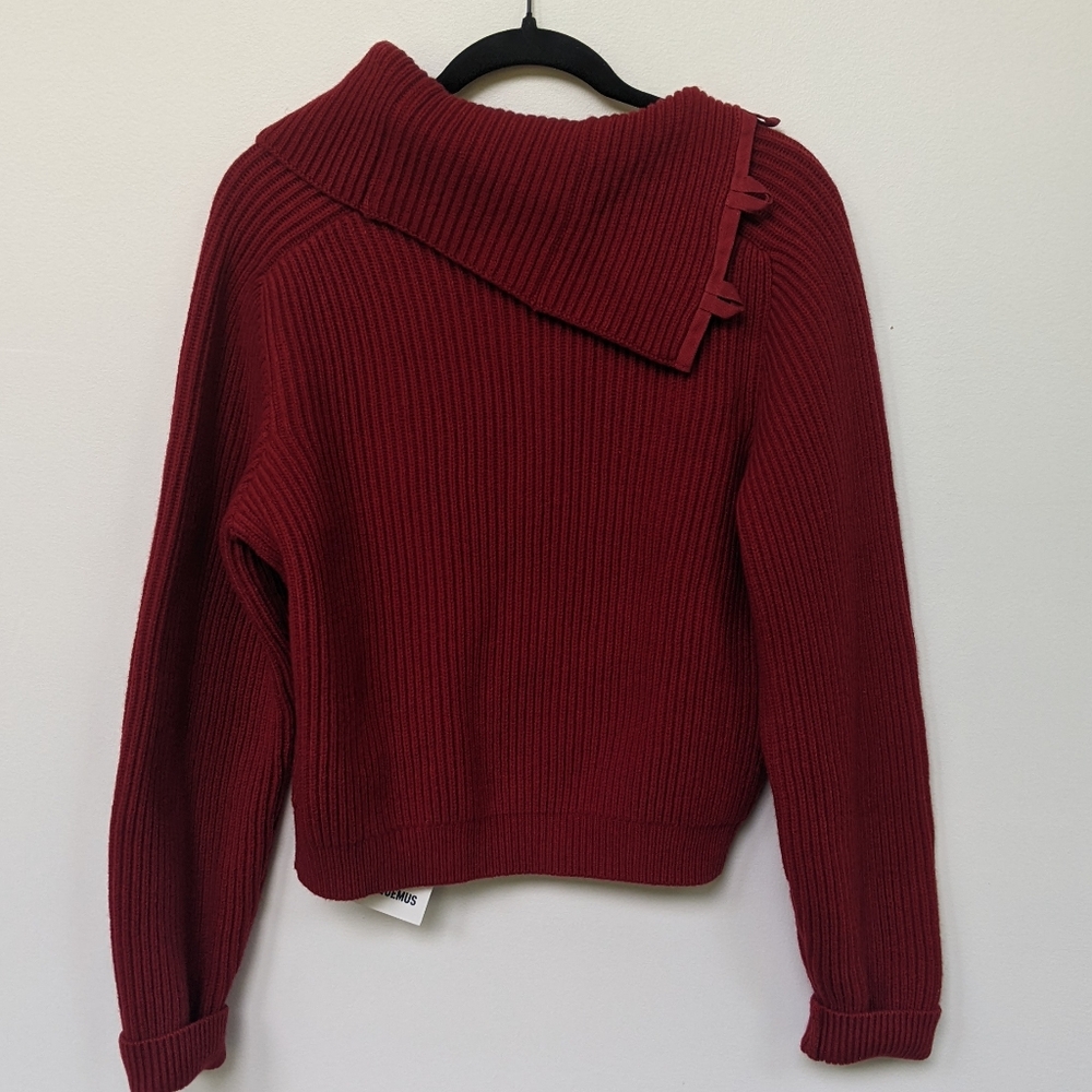 Jacquemus Sweater Woman Red La Maille Vega Size EU 40 US 8 - Picture 3 of 10